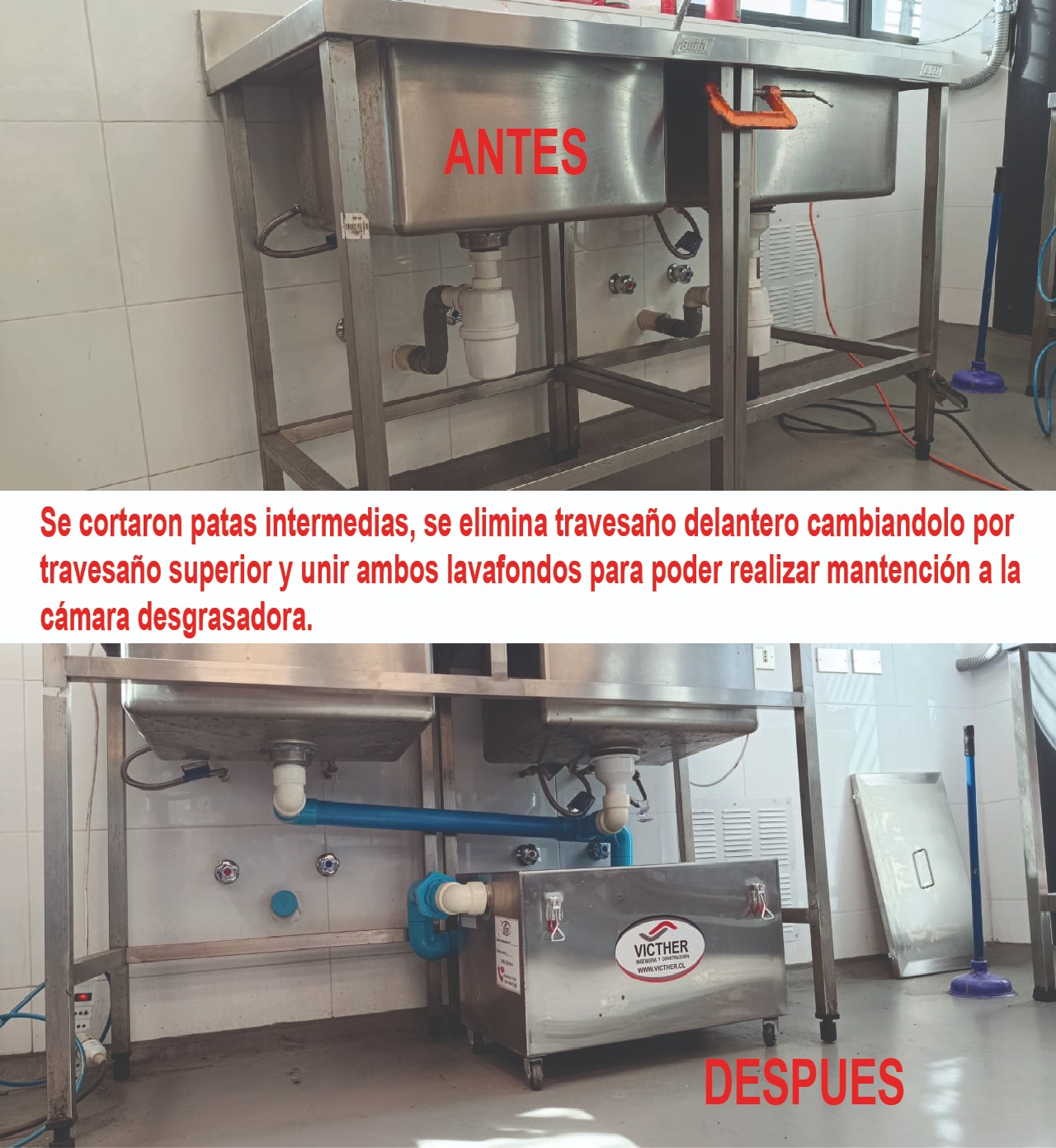 antes despues camaras desgrasadoras
